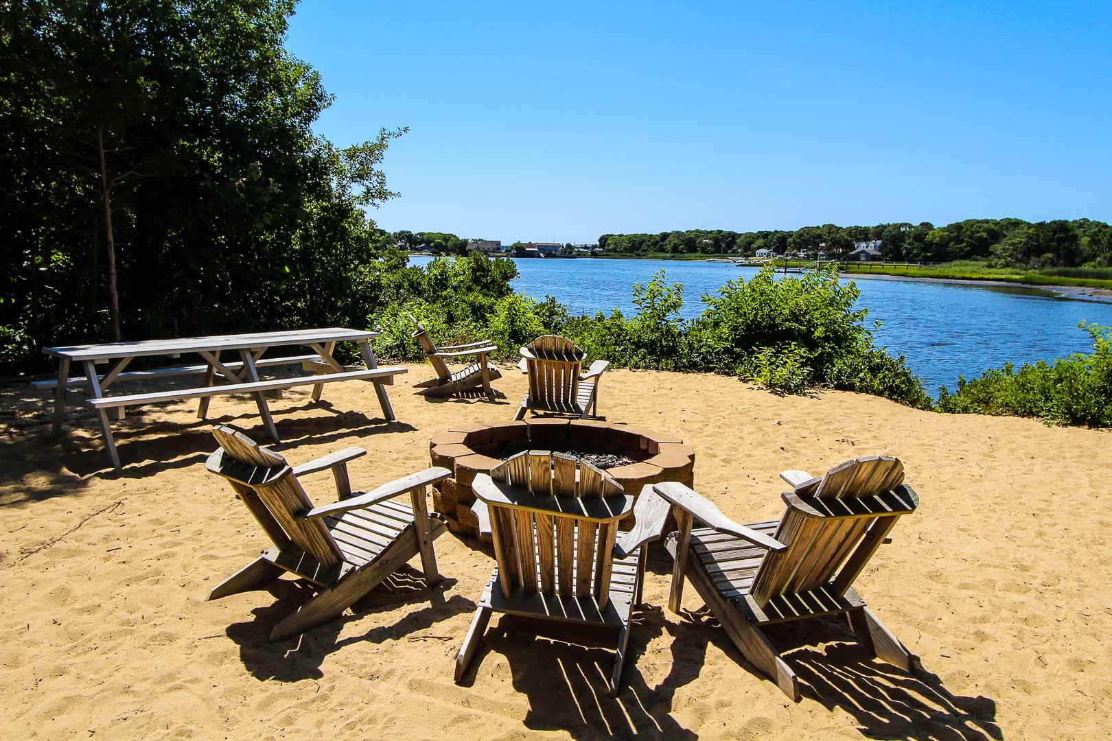 Clear skies and a a refreshing view at VRI's The Cove at Yarmouth in Massachusetts.